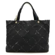 Pre-owned Canvas shoulder-bags Chanel Vintage , Black , Dames