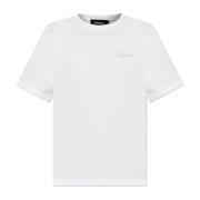 T-shirt met logo afgewerkt met glinsterende applicaties Dsquared2 , Wh...