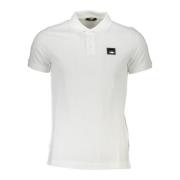 Witte Polo Shirt Korte Mouwen Cavalli Class , White , Heren