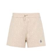 Casual Zomer Shorts voor Mannen Moncler , Beige , Dames