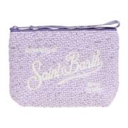 Tweed Style Aline W Clutch Tas MC2 Saint Barth , Purple , Dames