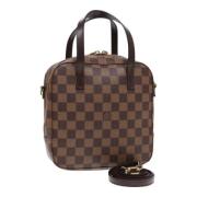 Pre-owned Canvas handbags Louis Vuitton Vintage , Brown , Dames