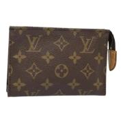 Pre-owned Canvas pouches Louis Vuitton Vintage , Brown , Dames