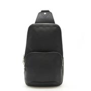 Pre-owned Leather shoulder-bags Louis Vuitton Vintage , Black , Heren