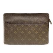 Pre-owned Canvas clutches Louis Vuitton Vintage , Brown , Heren