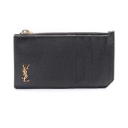 Pre-owned Leather wallets Yves Saint Laurent Vintage , Black , Heren