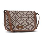 Bloemen Jacquard Crossbody Tas Kate Spade , Brown , Dames