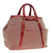 Pre-owned Canvas handbags Prada Vintage , Red , Dames