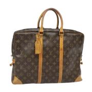 Pre-owned Canvas briefcases Louis Vuitton Vintage , Brown , Dames