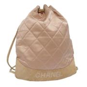 Pre-owned Leather shoulder-bags Chanel Vintage , Pink , Dames