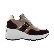 Dames wedge sneakers Nerogiardini , Brown , Dames