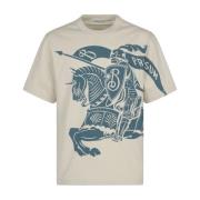 Ruiter Ridder Print Katoenen T-shirt Burberry , Multicolor , Heren