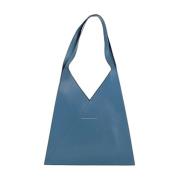 Stijlvolle Leren Tas MM6 Maison Margiela , Blue , Dames