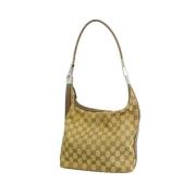 Pre-owned Canvas gucci-bags Gucci Vintage , Beige , Dames