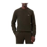 Groene Basic Logo Trui Lacoste , Green , Heren