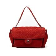 Pre-owned Leather chanel-bags Chanel Vintage , Red , Dames