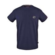 Katoenen T-shirt met Union Jack-vlag Aquascutum , Blue , Heren