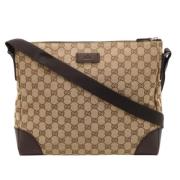 Pre-owned Canvas gucci-bags Gucci Vintage , Brown , Dames