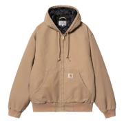 Biologische Katoenen Actieve Jas Peanuts Carhartt Wip , Brown , Heren