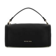 Klassieke Zwarte Leren Handtas Michael Kors , Black , Dames