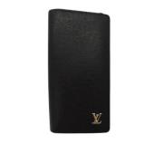 Pre-owned Leather wallets Louis Vuitton Vintage , Black , Dames