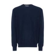 Navy Gebreide Trui Comme des Garçons , Blue , Heren