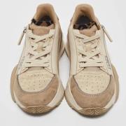 Pre-owned Leather sneakers Fendi Vintage , Beige , Dames