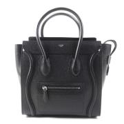 Pre-owned Leather handbags Celine Vintage , Black , Dames