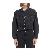 Denim Jas Replay , Black , Dames