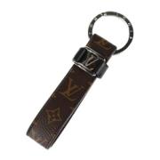 Pre-owned Leather key-holders Louis Vuitton Vintage , Black , Dames