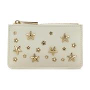 Stijlvolle witte leren kaarthouder Jimmy Choo , White , Dames