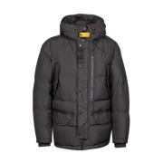 Grijze Parka met Veel Zakken en Logo Detail Parajumpers , Gray , Heren