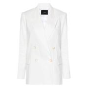 Witte Linnen Casual Blazer Joseph , White , Dames