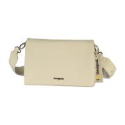 Witte Schoudertas met Verstelbare Band Desigual , White , Dames