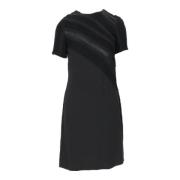 Pre-owned Silk dresses Louis Vuitton Vintage , Black , Dames