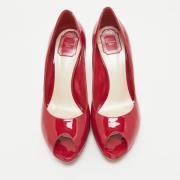 Pre-owned Fabric heels Dior Vintage , Red , Dames