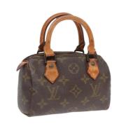 Pre-owned Canvas handbags Louis Vuitton Vintage , Brown , Dames