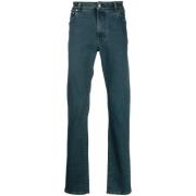 Blauwe Straight Jeans Casual Stijl Etro , Blue , Heren