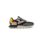 Retro Wing Sport Sneakers in Leer Victoria , Black , Heren