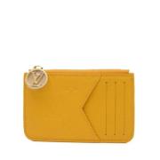 Pre-owned Canvas wallets Louis Vuitton Vintage , Yellow , Dames