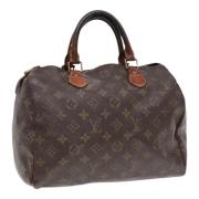 Pre-owned Canvas handbags Louis Vuitton Vintage , Brown , Dames