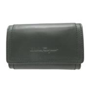 Pre-owned Leather wallets Salvatore Ferragamo Pre-owned , Green , Dame...