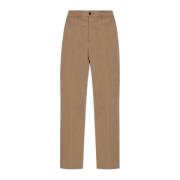 Broek met logo Burberry , Brown , Heren