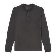 Henley met lange mouwen Marc O'Polo , Gray , Heren