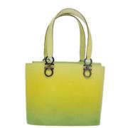 Pre-owned Leather handbags Salvatore Ferragamo Pre-owned , Yellow , Da...