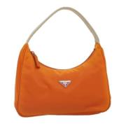 Pre-owned Nylon handbags Prada Vintage , Orange , Dames