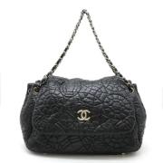 Pre-owned Leather shoulder-bags Chanel Vintage , Black , Dames