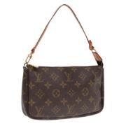 Pre-owned Canvas pouches Louis Vuitton Vintage , Brown , Dames