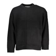 Zwarte longsleeve herentop Calvin Klein , Black , Heren