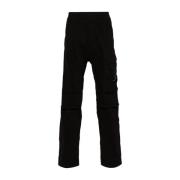 Zwarte Cargo Broek in Stretch Satijn C.p. Company , Black , Heren